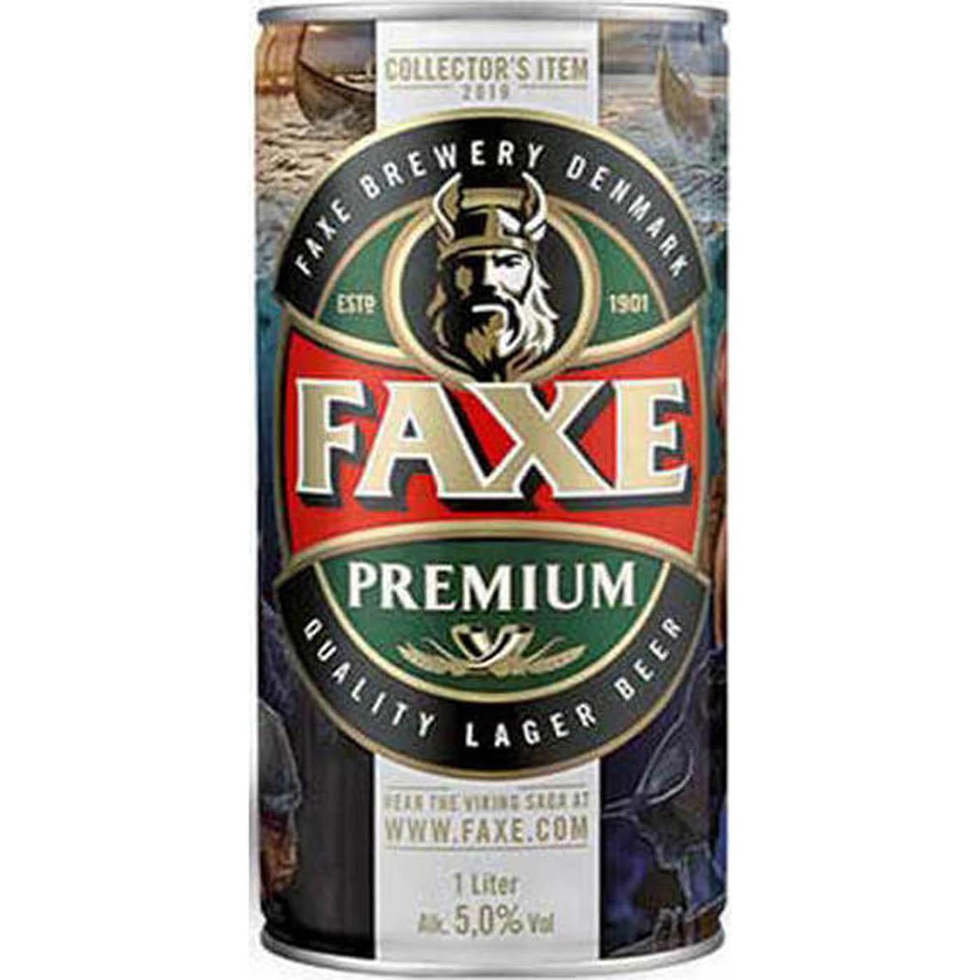 FAXE PREMIUM LAGER BEER CAN 1L